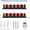 Simple Deluxe Horizontal Fishing Rod Holders Wall-Mounted - Fishing Rod Rack, Great Fishing Pole Holder and Rack SOFISHRODRACKHRED - alternate 5