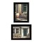 Homeroots Set Of Two A Picnic Getaway 2 Black Framed Print Wall Art, 2PK 406163 - alternate 1