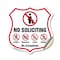 Signmission No Soliciting Shield Sign No Politics Ma, 12 Inch X 12 Inch, Vinyl Decal SHI-D-12-403 - alternate 1
