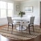 Homeroots 8' Chocolate And Taupe Round Quatrefoil Washable Indoor Outdoor Area Rug 583218 - alternate 4