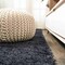 Jonathan Y Groovy Solid Shag Dark Navy 2 ft. x 10 ft. Runner Rug CLD100H-210 - alternate 6