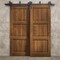 Sartodoors Sliding Closet Barn Bypass Doors 84 x 80 inches, Ego 5010 Cognac Oak Veneer, Modern 8ft Rails Hard EGO5010BBB-DKO-84 - alternate 3