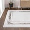 Jonathan Y Athens Classic Border Marble Pattern High-Low Silver/White 4 ft. x 6 ft. Area Rug CAR102A-4 - alternate 7