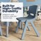 Flash Furniture 7 PC Plastic Activity Table and 6 Chairs Set, 10.5 inSeat Height-Dusty Blue YU-YCY-060-0036-RECT-TBL-DSTYBL-GG - alternate 7