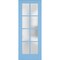 Sartodoors Slab Barn Door Panel Solid Core Modern Interior VEREGIO7412S-AQU-18 x 80 - alternate 1