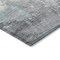 Homeroots 9' X 12' Teal Blue And Gray Abstract Washable Indoor Outdoor Area Rug 617744 - alternate 4