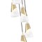 Z-Lite Aimie 5-Light Chandelier, 12 in W x 13 in H, Modern Gold 828P6-5R-MGLD - alternate 5