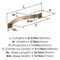 Amerock Sheffield 5-1/16 inch (128mm) Center-to-Center Champagne Bronze Cabinet Pull, 10PK 10VMP37042CZ - alternate 4