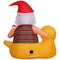 Gemmy Airblown LED Santa Sitting in Duck 5 ft. Inflatable 883949 - alternate 3
