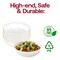 Smarty Had A Party White with Gold Flat Plastic Soup Bowls (16 oz.), 120PK 8316-WHG-CASE - alternate 4
