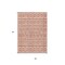 Homeroots 5' X 8' Salmon And Ivory Geometric Washable Indoor Outdoor Area Rug 613802 - alternate 6