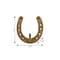 Homeroots 4in Antiqued Gold Cast Iron Horseshoe Wall Hook 724076 - alternate 7