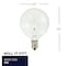 Bulbrite G16.5 Krystal Touch Krypton Bulb, Candelabra Screw Base E12, 25W, Clear, 20PK 861255 - alternate 4