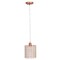 Homeroots Rose Gold Cylinder Crystal Ceiling Light With Silver Shades 652011 - alternate 1