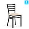 Flash Furniture HERCULES Black Ladder Back Metal Restaurant Chair - Tan Vinyl Seat, 4PK 4-XU-DG694BLAD-TNV-GG - alternate 8