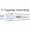 Avery reg Durable View 3 Ring Binder, 3 Slant Rings, 1 Blue Binder, Blue AVE17044 - alternate 2