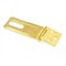 Prime-Line Door and Gate, Safety Hasp Hinge Latch with Fixed Staple 3-1/4 inch with Screws, Brass Plated U 117116 - alternate 6