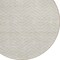 Homeroots 8' Beige And Gray Round Chevron Washable Indoor Outdoor Area Rug 596239 - alternate 4