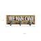 Homeroots 12" X 27" Natural Silver And White Man Cave Metal And Wood Wall Decor With Hooks 636031 - alternate 2