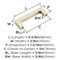 Amerock Monument 3 inch (76mm) Center-to-Center Golden Champagne Cabinet Pull, 25PK 25VMP36578BBZ - alternate 4