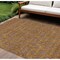 Homeroots 10' X 14' Copper Beige And Taupe Floral Washable Indoor Outdoor Area Rug 582271 - alternate 1