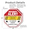 Signmission Security Alert Trespassers Will Be, 6 inch X 6 inch, Plastic Sign, 2PK OC-P-2PACK-6-5 - alternate 6