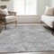 Homeroots 5' X 8' Gray And Silver Geometric Washable Indoor Outdoor Area Rug 588311 - alternate 7