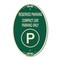 Signmission Reserved Parking - Compact Car Parking Only , 12 In X 18 In Architectural, Heavy Gauge Aluminum A-OV-G-1218-23154 - alternate 1