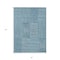 Homeroots 8' X 10' Teal Blue And Ivory Geometric Washable Indoor Outdoor Area Rug 596977 - alternate 6