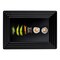 Smarty Had A Party 9" x 13" Black Rectangular with Groove Rim Plastic Serving Trays (24 Trays), 24PK 7903-CASE - alternate 7