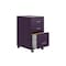 Space Solutions 14.25 in W 3 Drawer Mobile Vertical File Cabinet, Midnight Purple 25289 - alternate 6