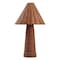 Jonathan Y Kara 26.5" Modern Coastal Woven Rattan Tapered Cylinder LED Table Lamp, Dark Brown JYL5705A - alternate 9