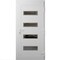 Vdomdoors Front Exterior Prehung Metal-Plastic Door, Manux 8113 White Silk, Office Commercial and Residential MANUX8113EXD-WS-W32xH80-LH - alternate 1