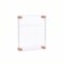 Azar Displays Floating Acrylic Wall Frame, Rose Gold Stand Off Caps, 8 inx10 in Graphic Size, 12 inx14 in Overall Size 105588-ROSE - alternate 1
