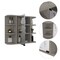 Homeroots 24" Light Gray Wood Floating Double Door Bathroom Vanity And Medicine Cabinet With Mirror 478211 - alternate 3