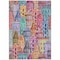 Homeroots 8' X 10' Red Gold And Teal Blue Village Houses Washable Indoor Outdoor Area Rug 577880 - alternate 7