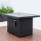 Leisuremod Mace Wicker Patio Modern Propane Fire Pit Table, Black CFW44G-BL - alternate 5