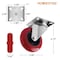 Powertec 3'' Plate Casters, Incl. 4 Dual Locking Swivel, 4 Swivel & 4 Fixed Industrial Castor Wheels, 12PK 17215N - alternate 6