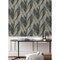 Advantage Blake Denim Leaf Wallpaper 4096-520064 - alternate 2