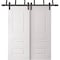 Sartodoors Sliding Closet Barn Bypass Doors 84 x 80 inches, BASIC 9233 White, 8ft Rails Hardware Set, Wood S BASIC9233BBB-SKIN-84 - alternate 1