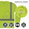 Ergodyne Hi-Vis Shirt, 5XL, Lime, Long Sleeve 21879 - alternate 4
