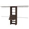 Homeroots 118" Dark Brown Manufactured Wood Closet System 535188 - alternate 6