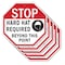 Signmission Stop Hard Hat Required Beyond This, 10 inch X 10 inch, Aluminum Metal Signs, 5PK OC-A-5Pack-10-121 - alternate 1