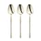 Smarty Had A Party Shiny Gold Moderno Disposable Plastic Dessert Spoons, 240PK 9340G-TS-CASE - alternate 6