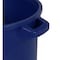 Toter 44 Gal. Round Trash Can w/ Lift Handle, Blue RND44-B0705 - alternate 4