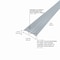 M-D Building Products Aluminum, Satin Silver, 72 in L, 1.5 in W 46133 - alternate 4