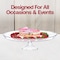 Smarty Had A Party 11.6" Clear Medium Round Plastic Cake Stands (12 Cake Stands), 12PK CS115C-CASE - alternate 8