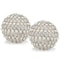 Homeroots Set Of Two 5" Silver And Clear Faux Crystal Decorative Orb Sculptures, 2PK 480015 - alternate 1