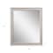 Homeroots 32" White Distressed Wood Framed Accent Mirror 632849 - alternate 3