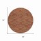 Homeroots 8' Orange Gold And Ivory Round Geometric Washable Indoor Outdoor Area Rug 615220 - alternate 7
